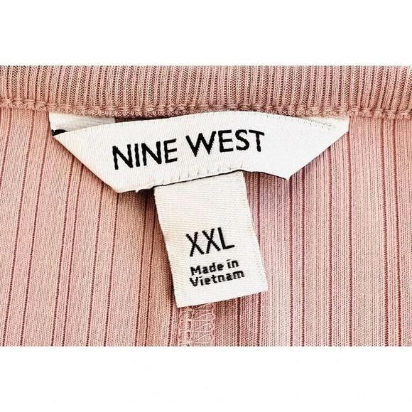 NWT NINE WEST Women Long Sleeve Pullover Round Neck Purple Maxi Dress Size XXL - Picture 12 of 14